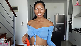 Busty Beauty Christina Rio Enjoys A Solo Session With A Vibrator