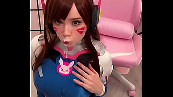 Spriccelj A Tiktok Lány Nagy Seggére A Cosplay D.Va Videóban